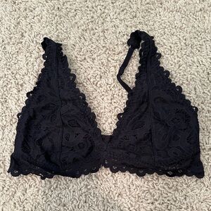 Aerie Black Lace Bralette Size Small